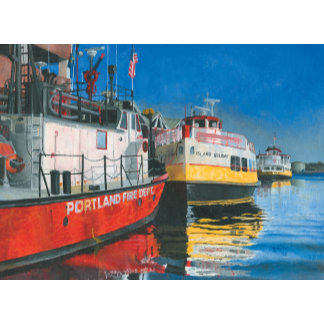Fireboat and Ferry