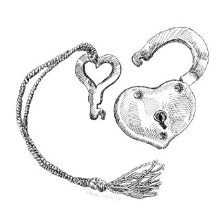 Heart & Lock Key