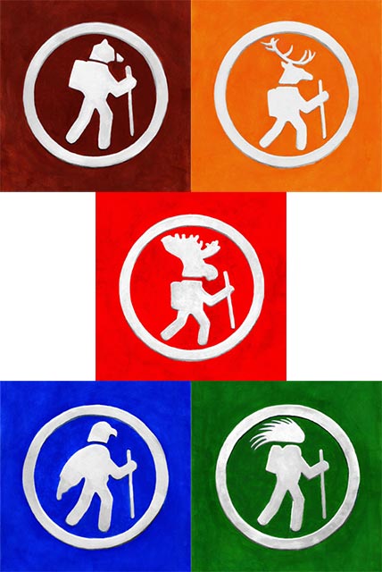 Hiking Animal Trail Markers