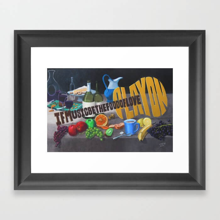 If Music Be The Food Of Love Play On Framed Print
