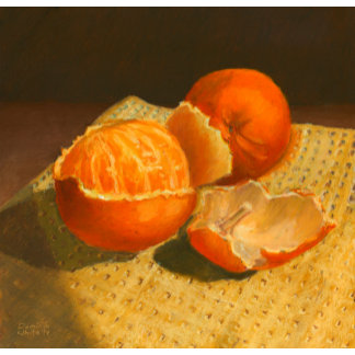 Peeled Orange Still Life